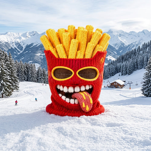 Food Style Knit Ski Mask | Burger, Fries, Chicken