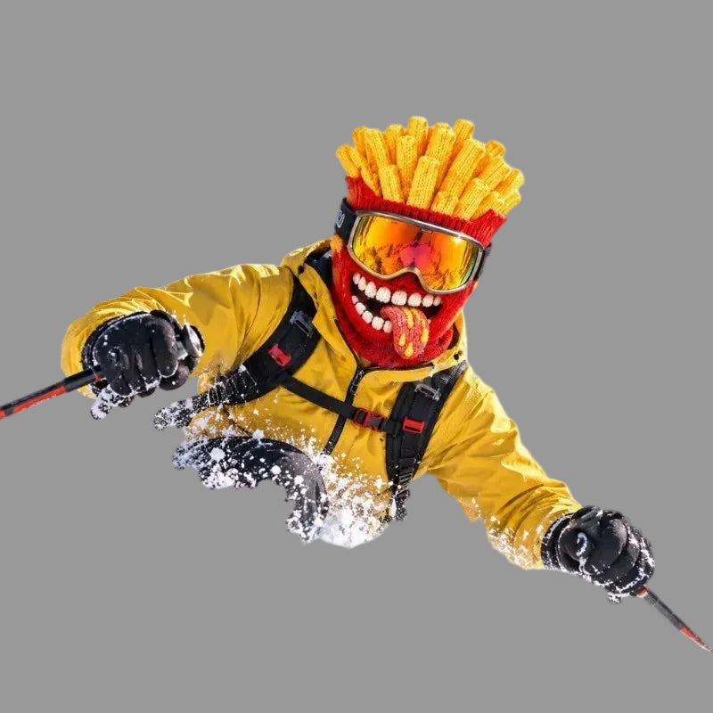 Food Style Knit Ski Mask | Burger, Fries, Chicken