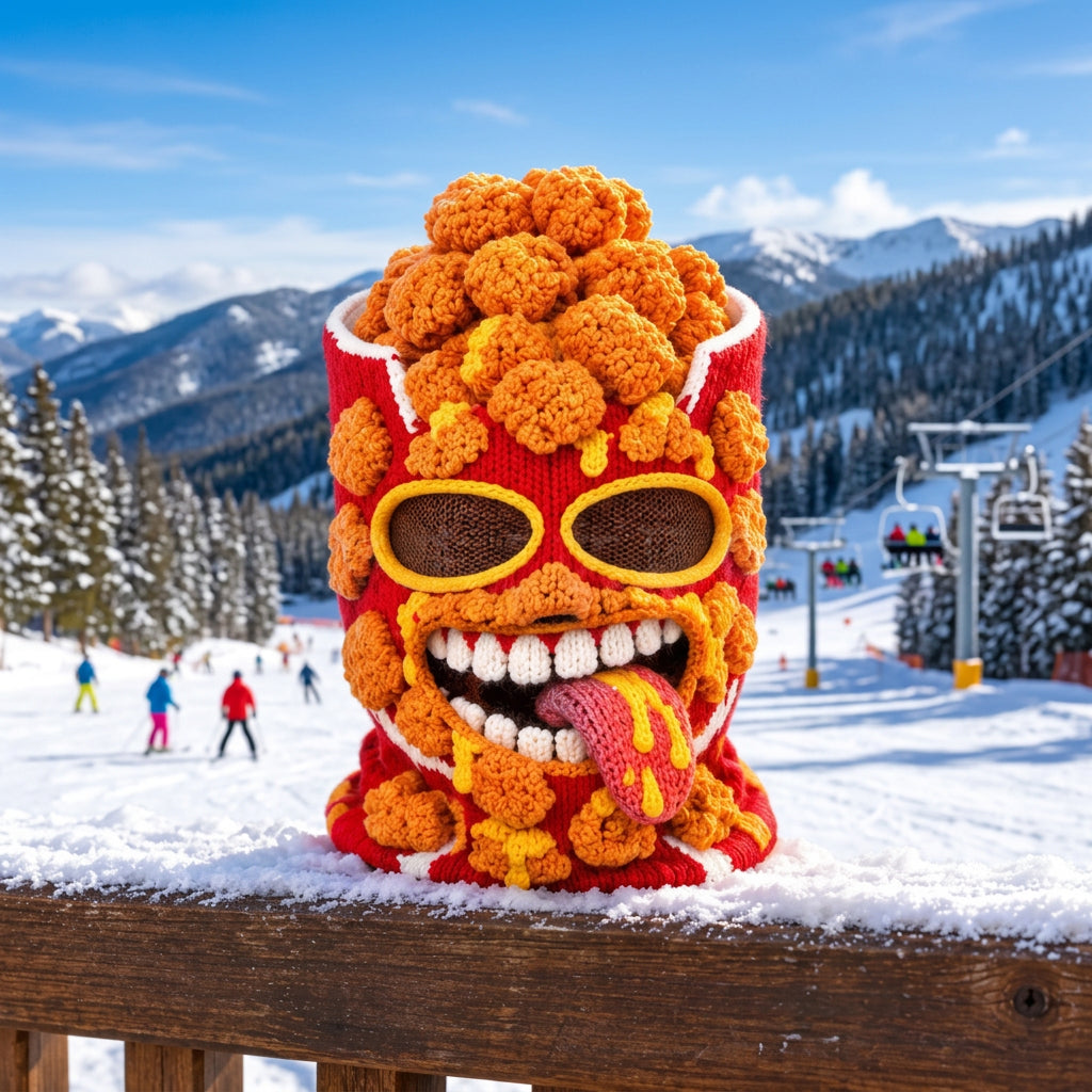 Food Style Knit Ski Mask | Burger, Fries, Chicken
